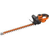 BLACK+DECKER Black+Decker Elektro-Heckenschere (600W, 60 cm Schwertlänge, 25 mm Schnittstärke, Bügel-Zweithandgriff und transparentem Handschutz, für große Hecken) BEHTS501, Cortasetos naranja/Negro, 60 cm Schwertlänge, 25 mm Schnittstärke, Bügel-Zweithandgriff und transparentem Handschutz, für große Hecken) BEHTS501