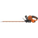 BLACK+DECKER Black+Decker Elektro-Heckenschere (600W, 60 cm Schwertlänge, 25 mm Schnittstärke, Bügel-Zweithandgriff und transparentem Handschutz, für große Hecken) BEHTS501, Cortasetos naranja/Negro, 60 cm Schwertlänge, 25 mm Schnittstärke, Bügel-Zweithandgriff und transparentem Handschutz, für große Hecken) BEHTS501