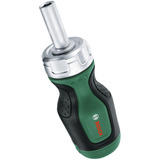Bosch Destornillador de carraca corto + 6 puntas verde/Negro