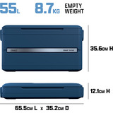 Coleman Snap'N Go 55QT, Nevera azul