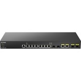 D-Link DXS-1210-10TS Gestionado L2/L3 10G Ethernet (100/1000/10000) 1U Negro, Plata, Interruptor/Conmutador Gestionado, L2/L3, 10G Ethernet (100/1000/10000), Montaje en rack, 1U