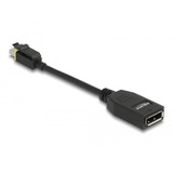 DeLOCK Adaptador Mini DisplayPort 1.4 a DisplayPort negro
