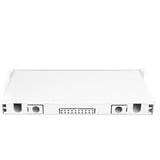Digitus Caja de empalme de fibra óptica, 1U, equipada, LC, OM4, Caja de fíbra óptica gris