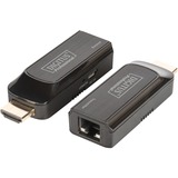 Digitus DS-55203 extensor audio/video Transmisor y receptor de red Negro, Alargador de HDMI Transmisor y receptor de red, 50 m, Negro