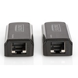 Digitus DS-55203 extensor audio/video Transmisor y receptor de red Negro, Alargador de HDMI Transmisor y receptor de red, 50 m, Negro