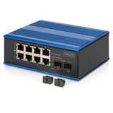 Digitus Switch Gigabit Ethernet PoE industrial 8+2 puertos, Interruptor/Conmutador 