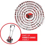 EINHELL GE-CR 30 Li - Solo, minicultivador a batería, Cortar rojo/Negro, Sin cargador ni batería, 11 kg, 30 cm, 20 cm, 73,73 dB, 93 dB