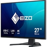 EIZO FlexScan EV2740X-BK pantalla para PC 68,6 cm (27") 3840 x 2160 Pixeles 4K Ultra HD LCD Negro, Monitor LED negro, 68,6 cm (27"), 3840 x 2160 Pixeles, 4K Ultra HD, LCD, 5 ms, Negro