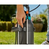 GARDENA EasyPump Pulverizador de mochila 5 L, Bomba & Pulverizador a presión gris/Turquesa, Pulverizador de mochila, 5 L, Negro, Azul, Naranja, 3 bar, 1,5 m