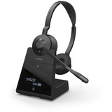 Jabra Engage 75 estéreo reacondicionado, Auriculares con micrófono negro
