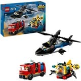 LEGO City Remix: Helicóptero, Camión de Bomberos y Submarino, Juegos de construcción Camión de Bomberos y Submarino, Juego de construcción, 7 año(s), Plástico, 874 pieza(s), 1,14 kg