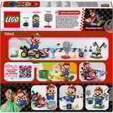 LEGO Mario Kart™ – ® Mario™ interactivo y Kart estándar, Juegos de construcción Juego de construcción, 7 año(s), Plástico, 278 pieza(s), 483 g