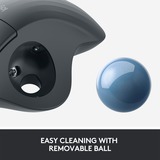 Logitech 910-006221 ratón Oficina mano derecha Bluetooth Trackball 2000 DPI grafito/Azul, mano derecha, Trackball, Bluetooth, 2000 DPI, Grafito