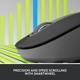 Logitech Signature M650, Ratón grafito, mano derecha, Óptico, Bluetooth, 4000 DPI, Grafito