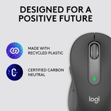 Logitech Signature M650, Ratón grafito, mano derecha, Óptico, Bluetooth, 4000 DPI, Grafito