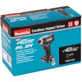 Makita Llave de impacto a batería TD001GZ XGT, 40 voltios, Tornillo de percusión azul/Negro