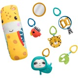 Mattel HJW08 gimnasio para bebé y tapete de juego Plástico Multicolor Manta de juegos para bebés, Gimnasio de actividades/Alfombra Manta de juegos para bebés, Barra de juguetes, Sonoro, Multicolor, Plástico