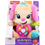 Mattel Laugh & Learn JFD31 juguete de peluche, Peluches rosa neón/Marrón claro, 0,5 año(s), Sonoro, AA, Pilas incluidas