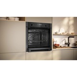 Neff N 50 B6ACH7AG3 horno 71 L Negro, Gris negro/Grafito, Medio, Horno eléctrico, 71 L, 71 L, 30 - 275 °C, Hidrolítica + Pirolítica