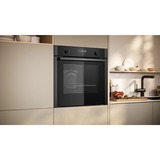 Neff N 50 B6ACH7AG3 horno 71 L Negro, Gris negro/Grafito, Medio, Horno eléctrico, 71 L, 71 L, 30 - 275 °C, Hidrolítica + Pirolítica