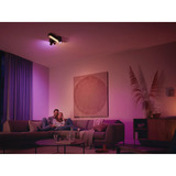 Philips Hue White & Color Ambiance CentrisCross Foco de techo 3 unidades, Luz de LED negro