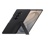 Samsung Funda de Carbono con Soporte, Funda para teléfono móvil negro