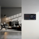 Shelly Wall Display X2 Black + Blu H&T, Panel de control negro