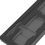 Wera 9850 Inserto de espuma para Kraftform Kompakt y Tool-Check PLUS Set 1, vacío, Depósito negro/Gris