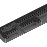 Wera 9850 Inserto de espuma para Kraftform Kompakt y Tool-Check PLUS Set 1, vacío, Depósito negro/Gris