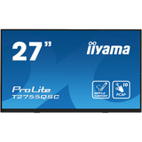 iiyama ProLite T2755QSC-B1 pantalla para PC 68,6 cm (27") 2560 x 1440 Pixeles Quad HD LCD Pantalla táctil Negro, Monitor LED negro (mate), 68,6 cm (27"), 2560 x 1440 Pixeles, Quad HD, LCD, 5 ms, Negro