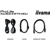 iiyama XUB2497HSU-B2 pantalla para PC 60,5 cm (23.8") 1920 x 1080 Pixeles Full HD LED Negro, Monitor LED negro (mate), 60,5 cm (23.8"), 1920 x 1080 Pixeles, Full HD, LED, 1 ms, Negro