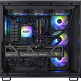 ALTERNATE ALT-aTTaX-AMD-001, Gaming-PC negro/Transparente