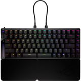 ASUS ROG Falcata teclado Juego USB + RF Wireless + Bluetooth QWERTZ Alemán Negro, Teclado para gaming negro, Inalámbrico y alámbrico, USB + RF Wireless + Bluetooth, Magnetic-mechanical key switch, QWERTZ, LED RGB, Negro