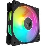 ASUS TUF Gaming TR120 ARGB Reverse Fan - Triple Pack Carcasa del ordenador Ventilador 12 cm Negro negro/Transparente, Ventilador, 12 cm, Negro