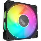 ASUS TUF Gaming TR120 ARGB Reverse Fan - Triple Pack Carcasa del ordenador Ventilador 12 cm Negro negro/Transparente, Ventilador, 12 cm, Negro