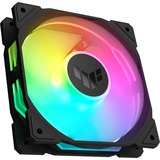 ASUS TUF Gaming TR120 ARGB Reverse Fan - Triple Pack Carcasa del ordenador Ventilador 12 cm Negro negro/Transparente, Ventilador, 12 cm, Negro