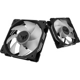 ASUS TUF Gaming TR120 ARGB Reverse Fan - Triple Pack Carcasa del ordenador Ventilador 12 cm Negro negro/Transparente, Ventilador, 12 cm, Negro