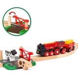 BRIO World Rote Lola Set de tren granja, Ferrocarril 