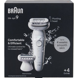 Braun Silk-épil 9 SES9-041 SensoSmart, Depiladora blanco/Plateado