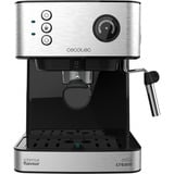Cecotec Power Espresso 20 Matic Professionale, Cafetera espresso acero fino cepillado/Negro