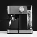 Cecotec Power Espresso 20 Matic Professionale, Cafetera espresso acero fino cepillado/Negro