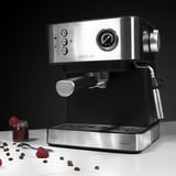 Cecotec Power Espresso 20 Matic Professionale, Cafetera espresso acero fino cepillado/Negro