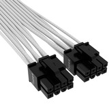 Corsair Cable adaptador PSU Premium con funda PCIe 5.0 12VHPWR blanco