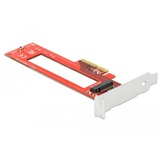 DeLOCK 90401 tarjeta y adaptador de interfaz Interno M.3, Controlador PCIe, M.3, PCI 3.0, Rojo