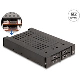 DeLOCK Marco extraíble de 3,5″ para 4 x M.2 NVMe SSD, Chasis intercambiable 