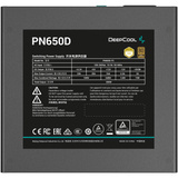 DeepCool PF650D V2 650W, Fuente de alimentación de PC negro