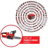 EINHELL GE-LC 18 Li Kit motosierra sin cables 4,3 m/s Negro, Rojo 18 V Ión de litio rojo/Negro, 18 V, Ión de litio, 1 h, 3 Ah, 2,97 kg