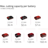 EINHELL Mini sierra circular a batería Power X-Change TE-CS 18/89 Li-Solo, 18Volt rojo/Negro