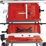 EINHELL TE-CC 250 UF 4500 RPM, Sierra circular de mesa rojo, 4500 RPM, 5,3 cm, 7,8 cm, Rojo, Acero inoxidable, 1500 W, 220 - 240 V