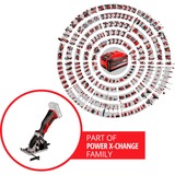 EINHELL TE-CS 18/89 Li-Solo, Sierra circular rojo/Negro